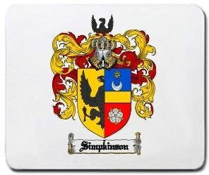 Simpkinson coat of arms mouse pad