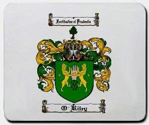 O'riley coat of arms mouse pad