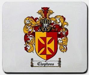 Cloptone coat of arms mouse pad