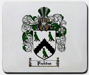 Peebbes coat of arms mouse pad