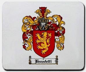 Benedetti coat of arms mouse pad
