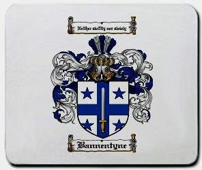 Bannentyne coat of arms mouse pad