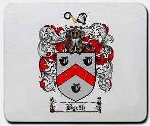 Byrth coat of arms mouse pad