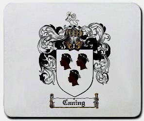 Caning coat of arms mouse pad