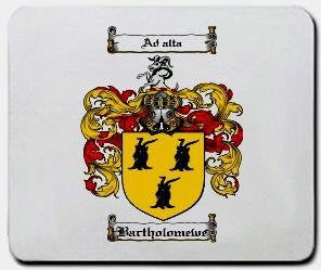 Bartholomewe coat of arms mouse pad