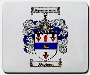 Davison coat of arms mouse pad