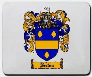 Beeton coat of arms mouse pad