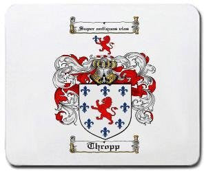 Thropp coat of arms mouse pad