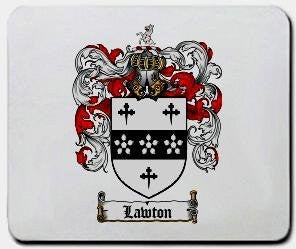 Lawton coat of arms mouse pad
