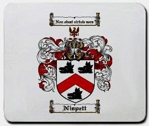Nispett coat of arms mouse pad