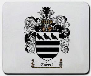 Carrel coat of arms mouse pad