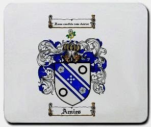 Amies coat of arms mouse pad