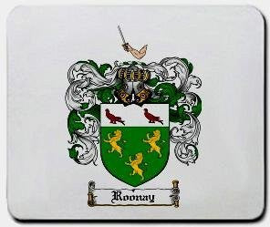 Roonay coat of arms mouse pad