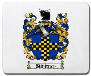 Whitney coat of arms mouse pad