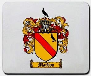 Mardon coat of arms mouse pad