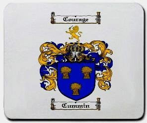 Cummin coat of arms mouse pad