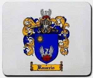 Rauccio coat of arms mouse pad