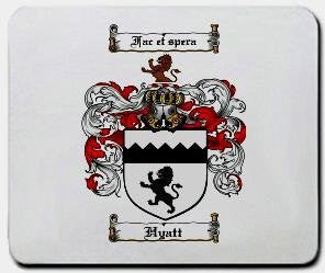 Hyatt coat of arms mouse pad