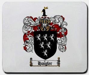 Haigler coat of arms mouse pad