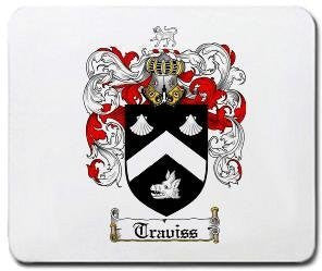 Traviss coat of arms mouse pad