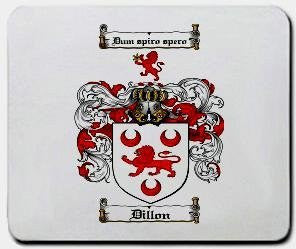 Dillon coat of arms mouse pad