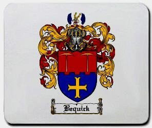Bequick coat of arms mouse pad