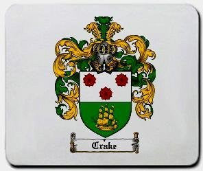 Crake coat of arms mouse pad