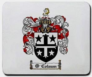 O'colman coat of arms mouse pad