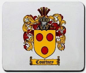Courtney coat of arms mouse pad