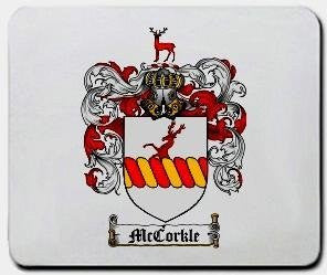 Mccorkle coat of arms mouse pad