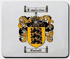 Carrott coat of arms mouse pad