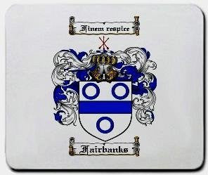 Fairbanks coat of arms mouse pad