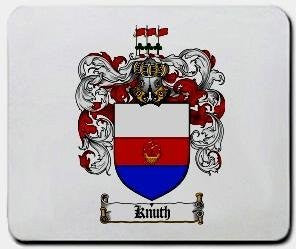 Knuth coat of arms mouse pad