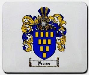 Perrier coat of arms mouse pad