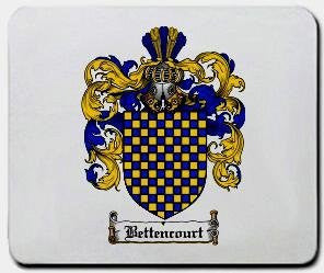Bettencourt coat of arms mouse pad