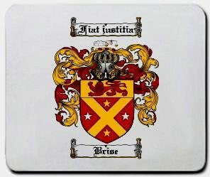 Brise coat of arms mouse pad