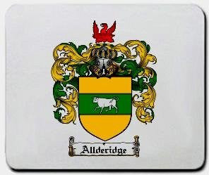 Allderidge coat of arms mouse pad