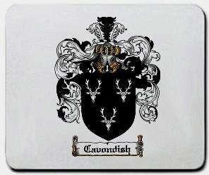 Cavondish coat of arms mouse pad