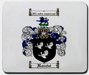 Randal coat of arms mouse pad