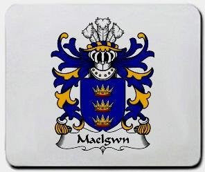 Maelgwn coat of arms mouse pad