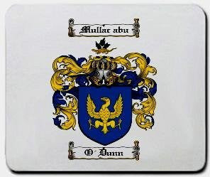 O'dunn coat of arms mouse pad