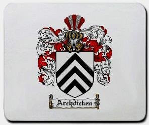 Archdicken coat of arms mouse pad