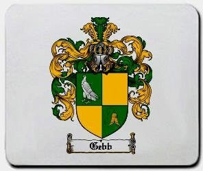 Gebb coat of arms mouse pad