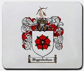 Higginbothem coat of arms mouse pad