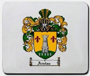 Arvizu coat of arms mouse pad