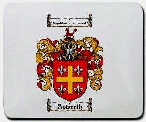Asworth coat of arms mouse pad