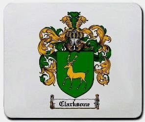 Clarksone coat of arms mouse pad