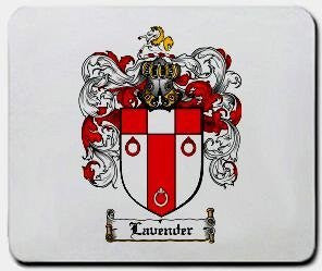 Lavender coat of arms mouse pad