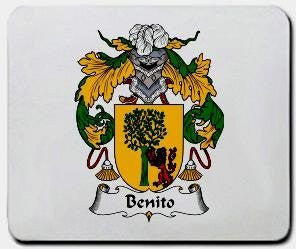 Benito coat of arms mouse pad