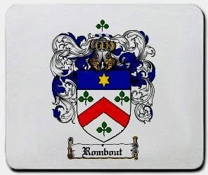 Rombout coat of arms mouse pad